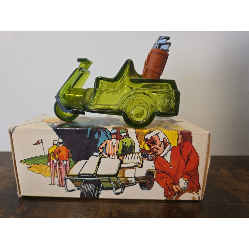 Vintage Avon The Avon Open Golf Wild Country After Shave Empty Bottle with Box
